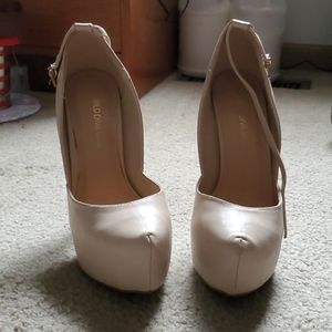 tan platform heels